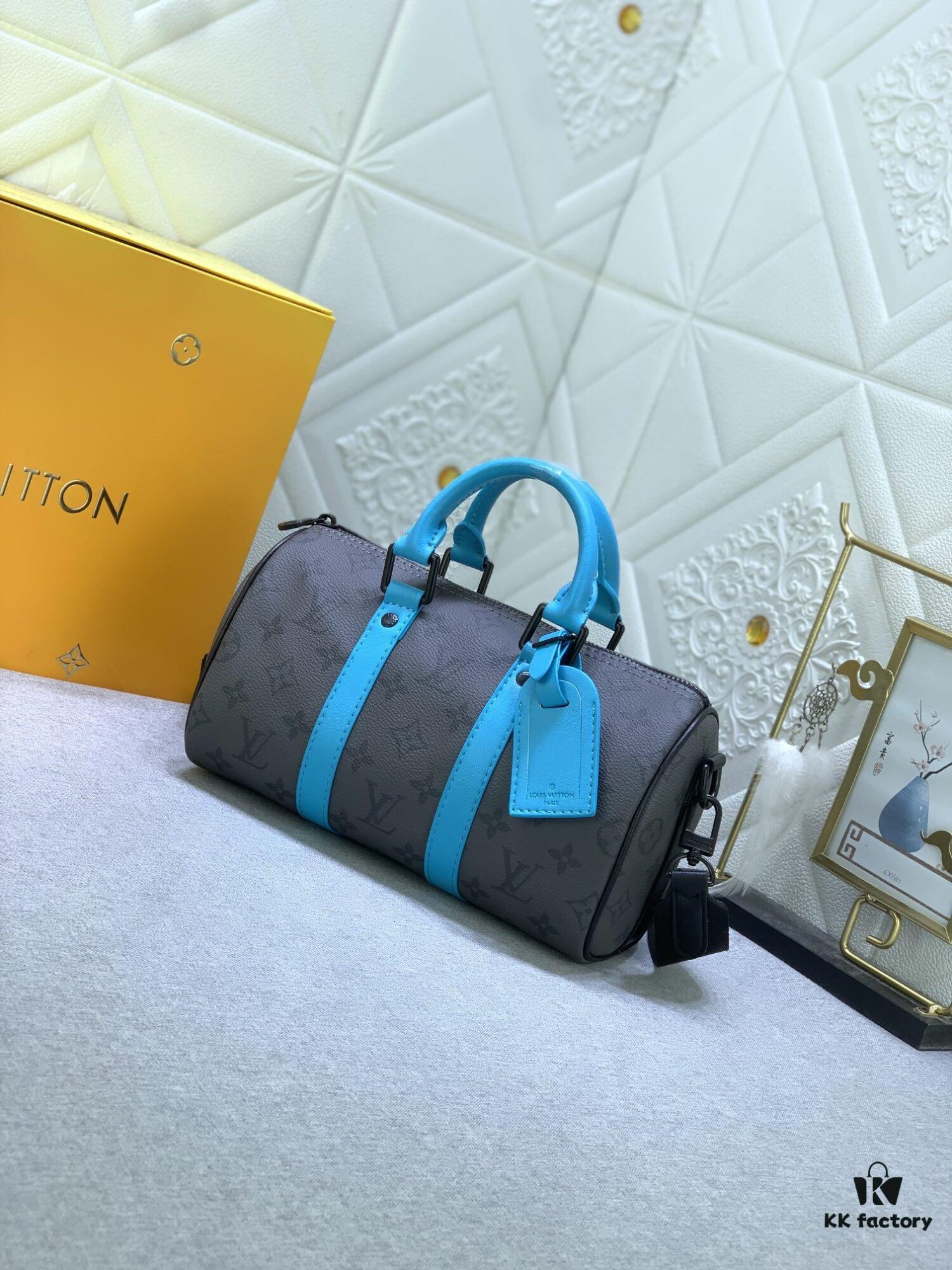 69303cb6f09edb6de4c4d429 Upgraded from M11645 M46271 Grey Floral M24999 Grey Floral Colorful M25440 Blue Colorful Turquoise Series Pillow Bag