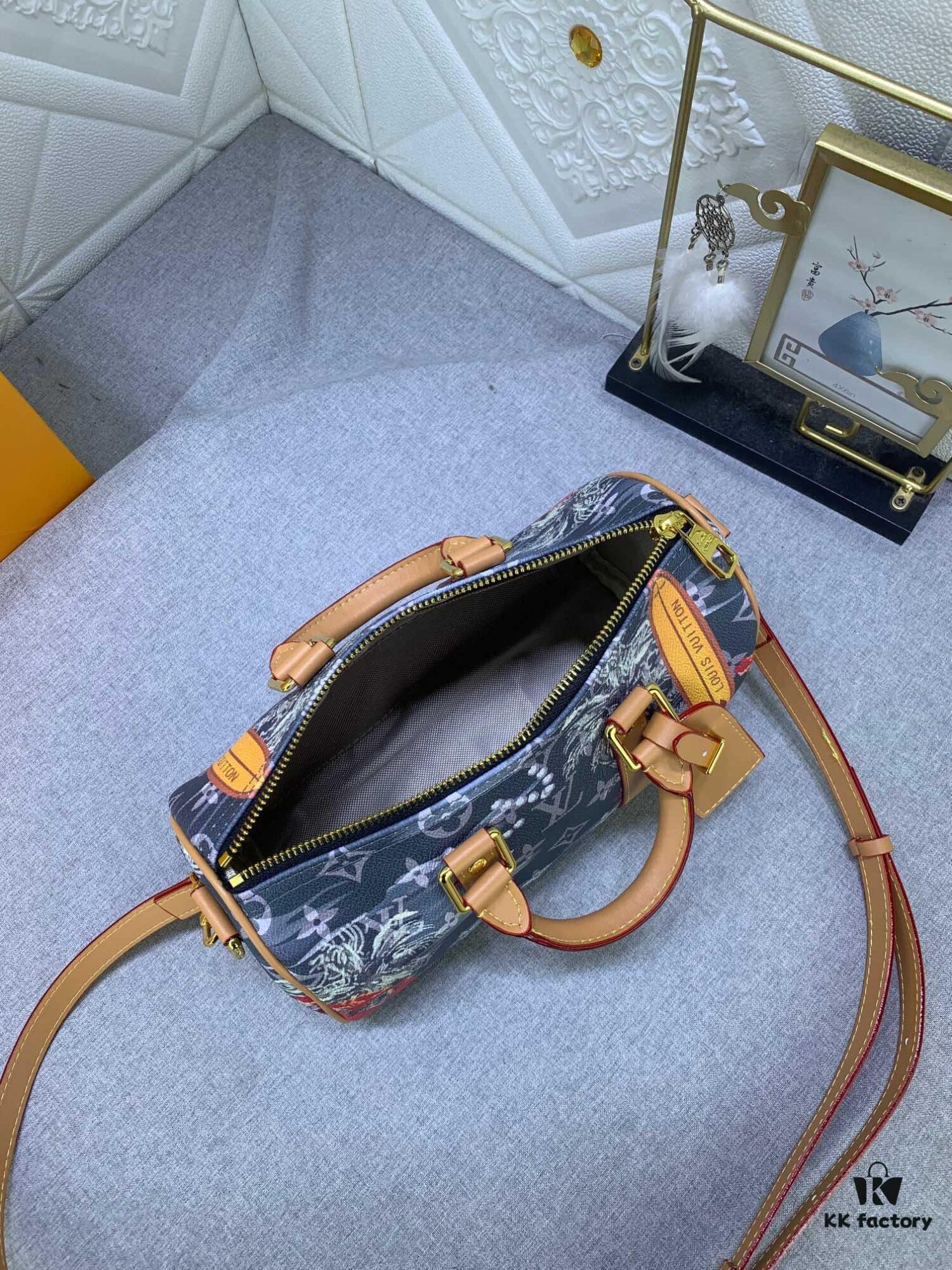 69303cd4f09edb6de4c4d44a Upgraded from M11645 M46271 Grey Floral M24999 Grey Floral Colorful M25440 Blue Colorful Turquoise Series Pillow Bag