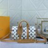 69303cdaf09edb6de4c4d451 Upgraded Original M46271 Black Flower Orange Chain, Denim Blue, M31044 Orange, M11542 Monogram, M24849 Multicolor Daisy Keepall 25