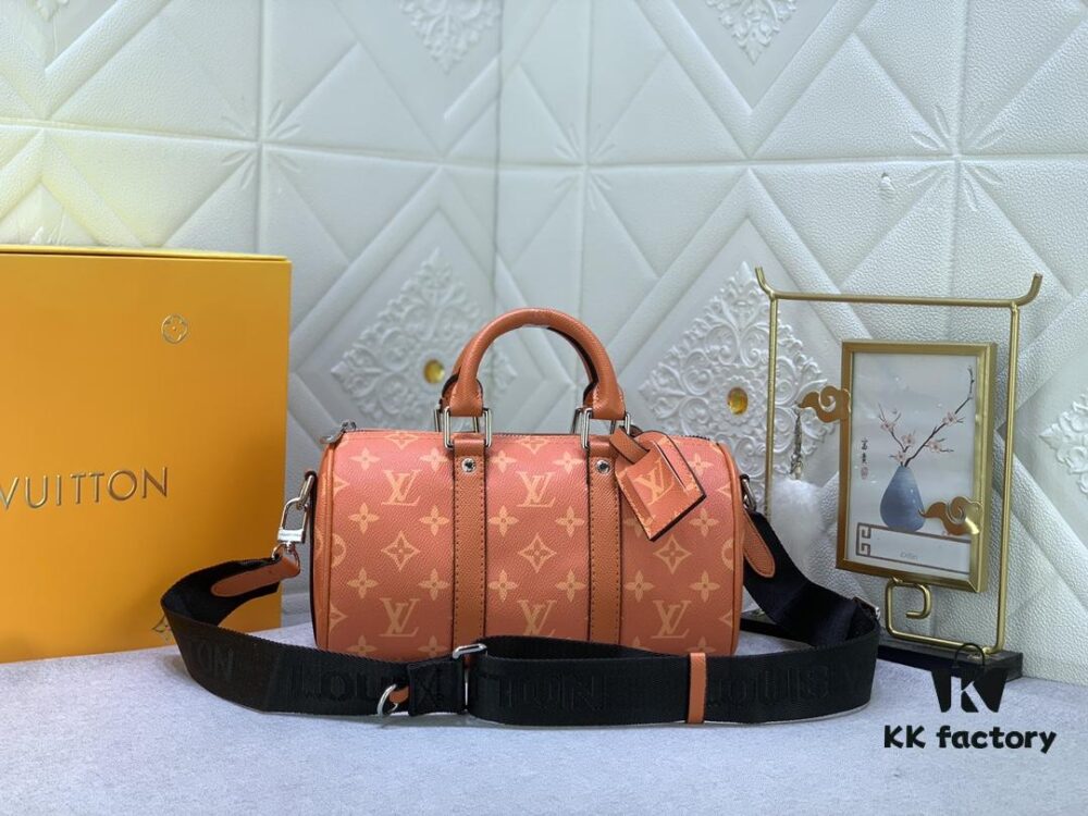 69303ce2f09edb6de4c4d457 Upgraded Original M46271 Black Flower Orange Chain, Denim Blue, M31044 Orange, M11542 Vintage Flower, M24849 Vintage Colorful Chrysanthemum Keepall 25