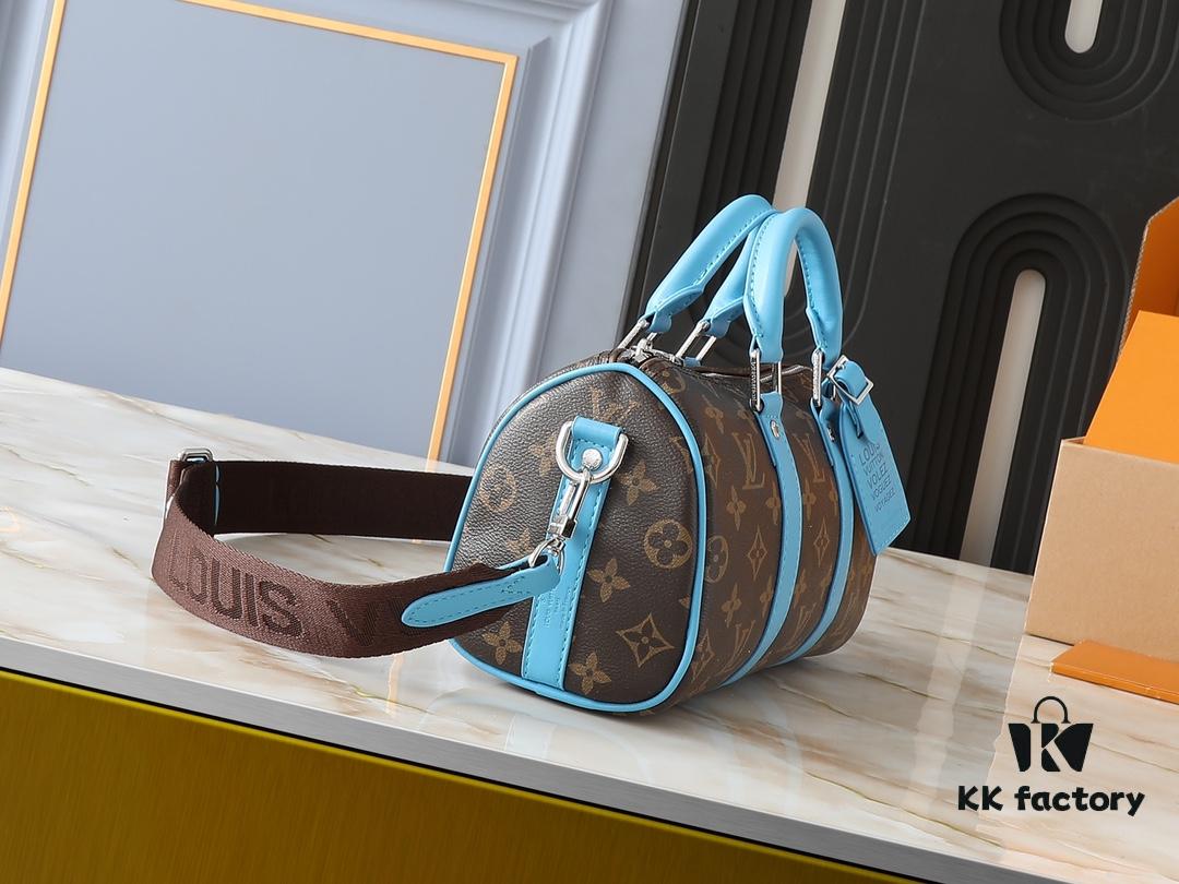 69303ceef09edb6de4c4d462 Upgraded Original M12609 Yellow Vintage Pattern, Blue Vintage Pattern, M11595 Gradient Gray, M46271 Black Pattern - This Keepall 25 Bag is Crafted from Monogram Eclipse Reverse Canvas, Elegantly Reinterpreting the Louis Vuitton Classic Motif