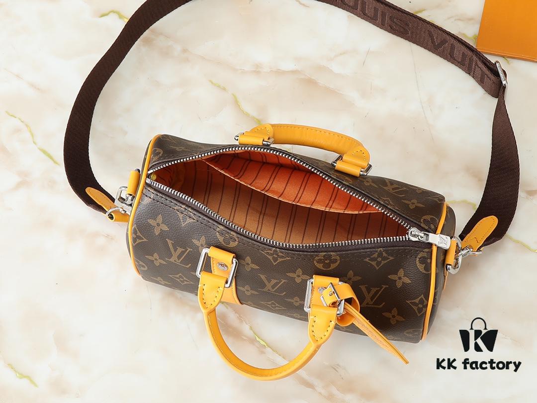 69303cfbf09edb6de4c4d472 Upgraded Original M12609 Yellow Monogram, Blue Monogram, M11595 Gradient Gray, M46271 Black Monogram - Keepall 25 Bag