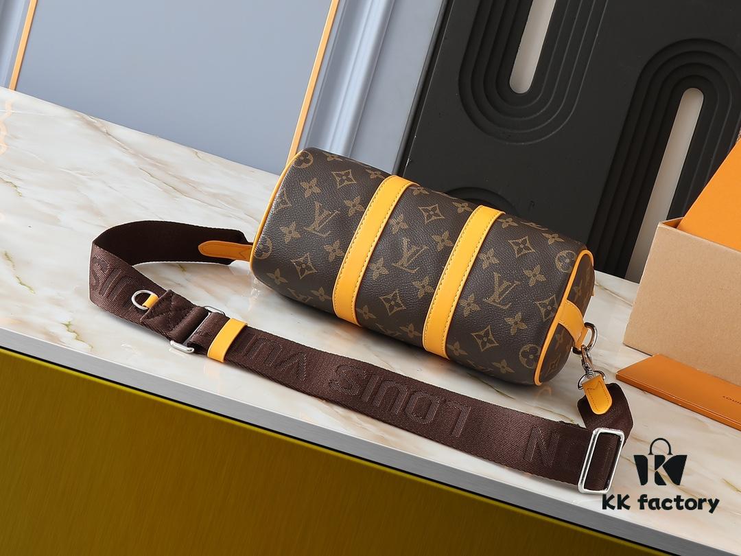 69303cfef09edb6de4c4d476 Upgraded Original M12609 Yellow Monogram, Blue Monogram, M11595 Gradient Gray, M46271 Black Monogram - Keepall 25 Bag