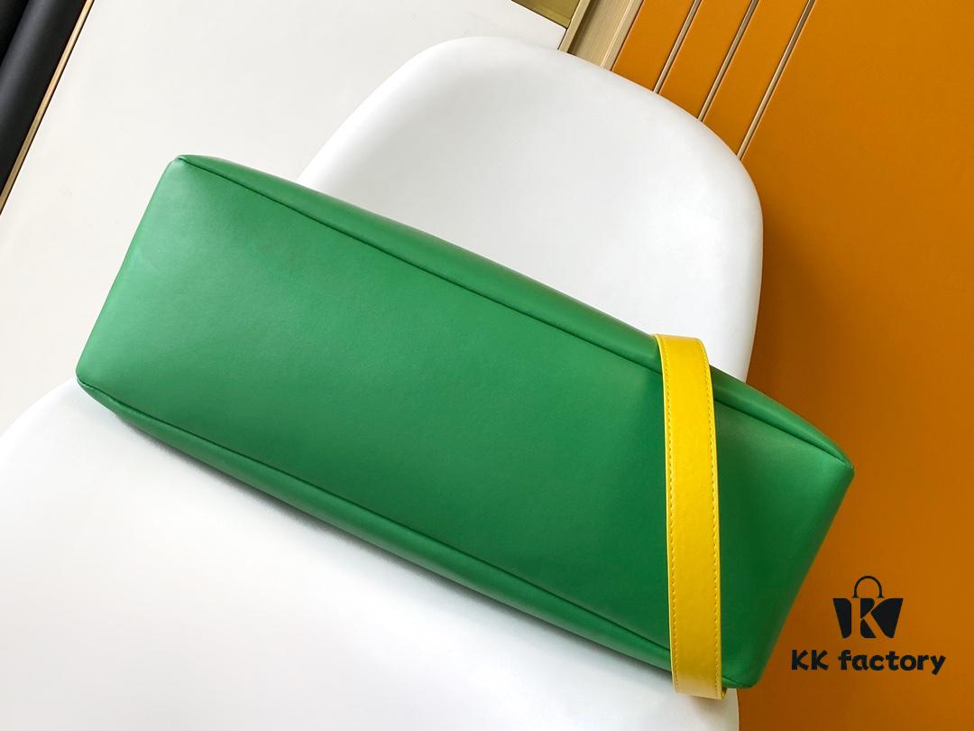 69303d06f09edb6de4c4d47e M24457 Yellow Green Blue Top Quality Original Order This Medium Shopper Handbag Draws Inspiration from Louis Vuitton's Shopping Bag Featuring 'Louis Vuitton' and 'Maison Fondée En 1854' Embossed on Soft Cowhide Leather with Top Handles and Detachable Shoulder Strap 40.0 x 32.0 x 16.0 cm (L x H x W)