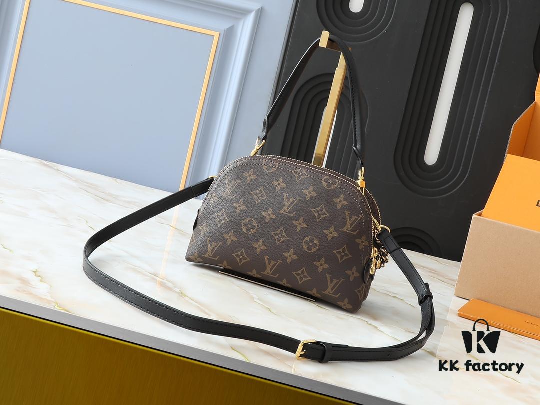 69303d13f09edb6de4c4d48d Upgraded Original M12996 LV Crescent Dual-Zip Handbag