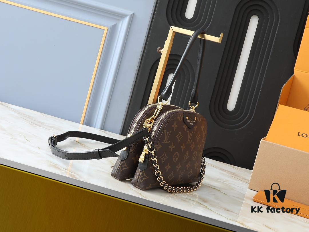 69303d13f09edb6de4c4d48e Upgraded Original M12996 LV Crescent Dual-Zip Handbag