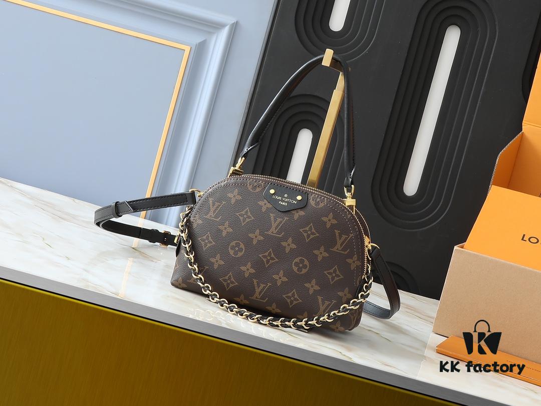 69303d13f09edb6de4c4d48f Upgraded Original M12996 LV Crescent Dual-Zip Handbag