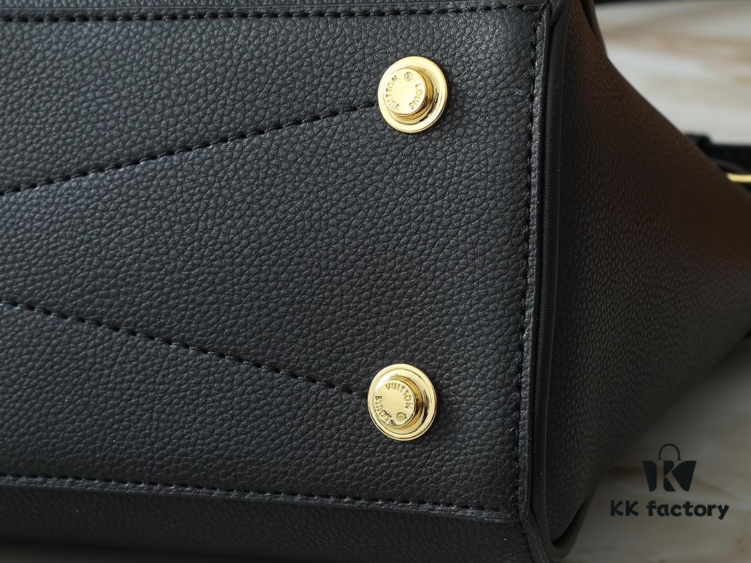 69303d1df09edb6de4c4d49a Upgraded Original Lock It MM Bag in M11214 Green, M22914 Black, M22925 Brown, M23061 Beige, M22927 Grayish Brown