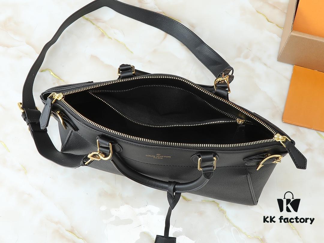 69303d1ff09edb6de4c4d49c Upgraded Original Lock It MM Bag in M11214 Green, M22914 Black, M22925 Brown, M23061 Beige, M22927 Grayish Brown