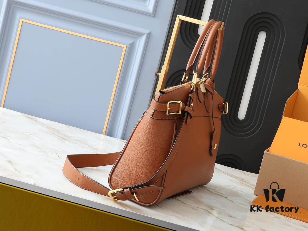 69303d20f09edb6de4c4d49e Upgraded Original Lock It MM Bag in M11214 Green, M22914 Black, M22925 Brown, M23061 Beige, M22927 Greyish Brown