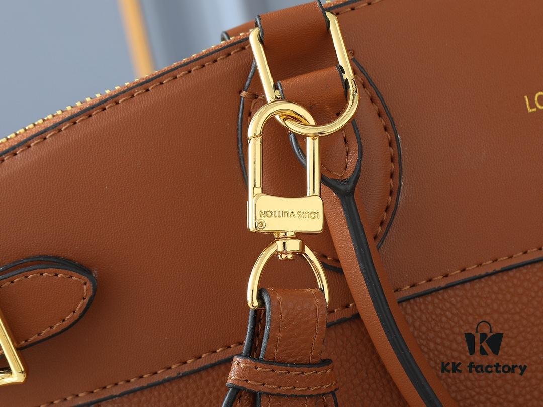 69303d24f09edb6de4c4d4a2 Upgraded Original Lock It MM Bag in M11214 Green, M22914 Black, M22925 Brown, M23061 Beige, M22927 Greyish Brown