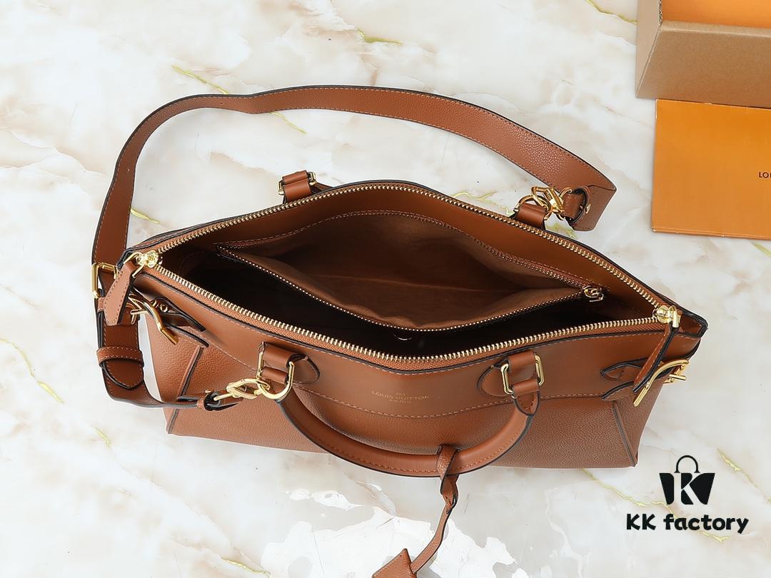 69303d26f09edb6de4c4d4a4 Upgraded Original Lock It MM Bag in M11214 Green, M22914 Black, M22925 Brown, M23061 Beige, M22927 Greyish Brown
