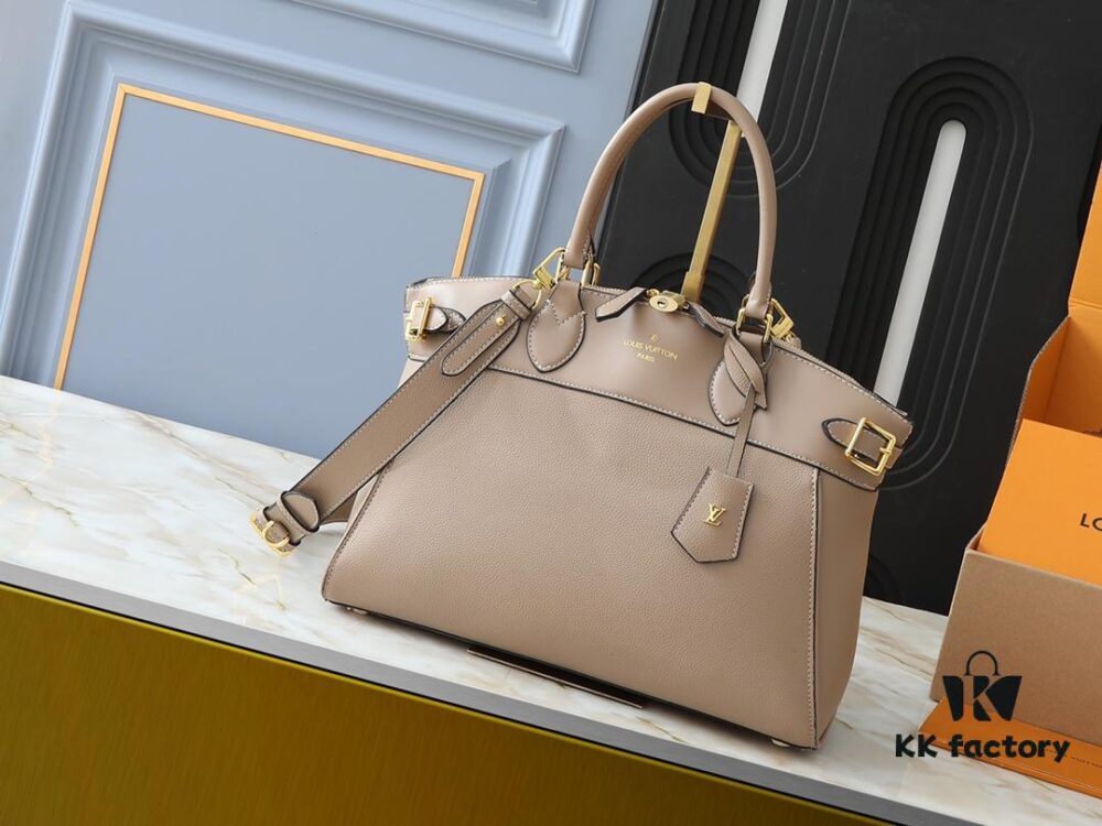 69303d28f09edb6de4c4d4a6 Upgraded Original Lock It MM Bag in M11214 Green, M22914 Black, M22925 Brown, M23061 Beige, M22927 Grayish Brown