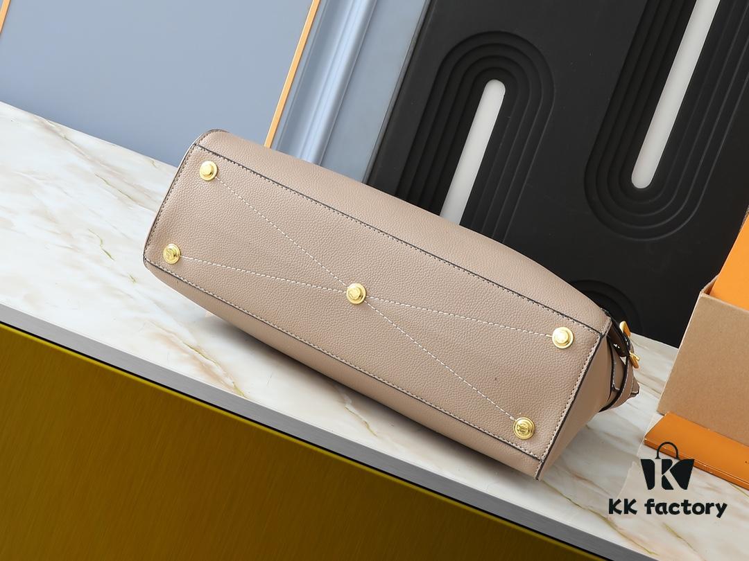 69303d2bf09edb6de4c4d4aa Upgraded Original Lock It MM Bag in M11214 Green, M22914 Black, M22925 Brown, M23061 Beige, M22927 Grayish Brown
