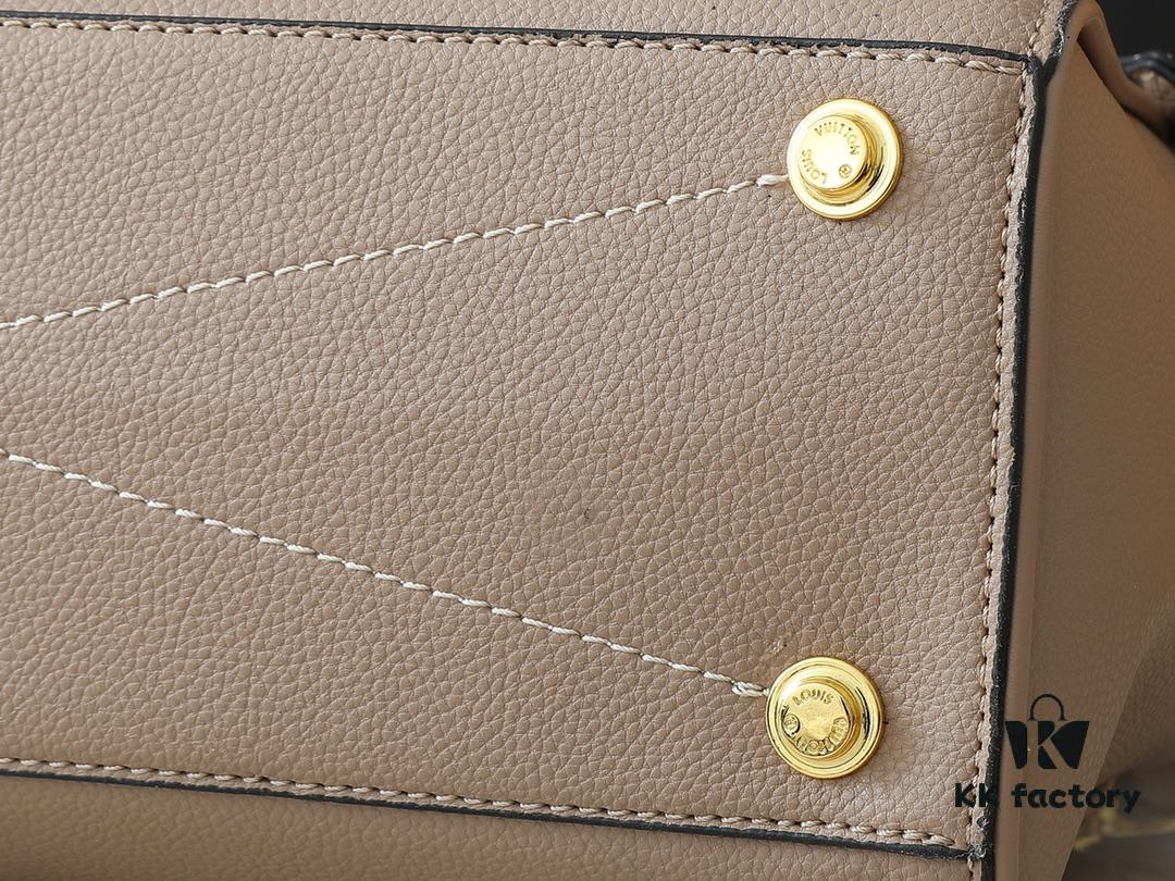 69303d32f09edb6de4c4d4b2 Upgraded Original Lock It MM Bag in M11214 Green, M22914 Black, M22925 Brown, M23061 Beige, M22927 Grayish Brown