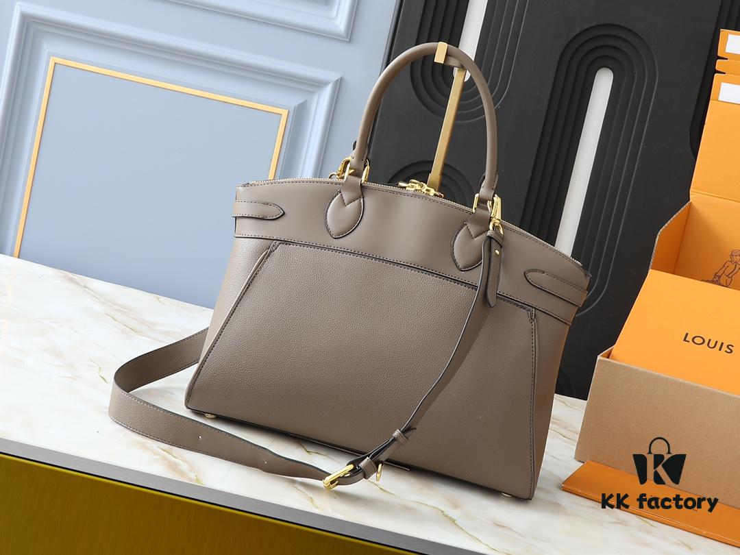 69303d3cf09edb6de4c4d4c2 Upgraded Original Lock It MM Bag in M11214 Green, M22914 Black, M22925 Brown, M23061 Beige, M22927 Grayish Brown