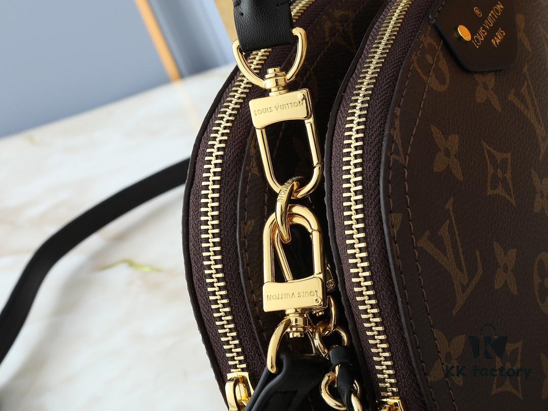 69303d41f09edb6de4c4d4c9 Upgraded Original M12996 LV Crescent Dual-Zip Handbag