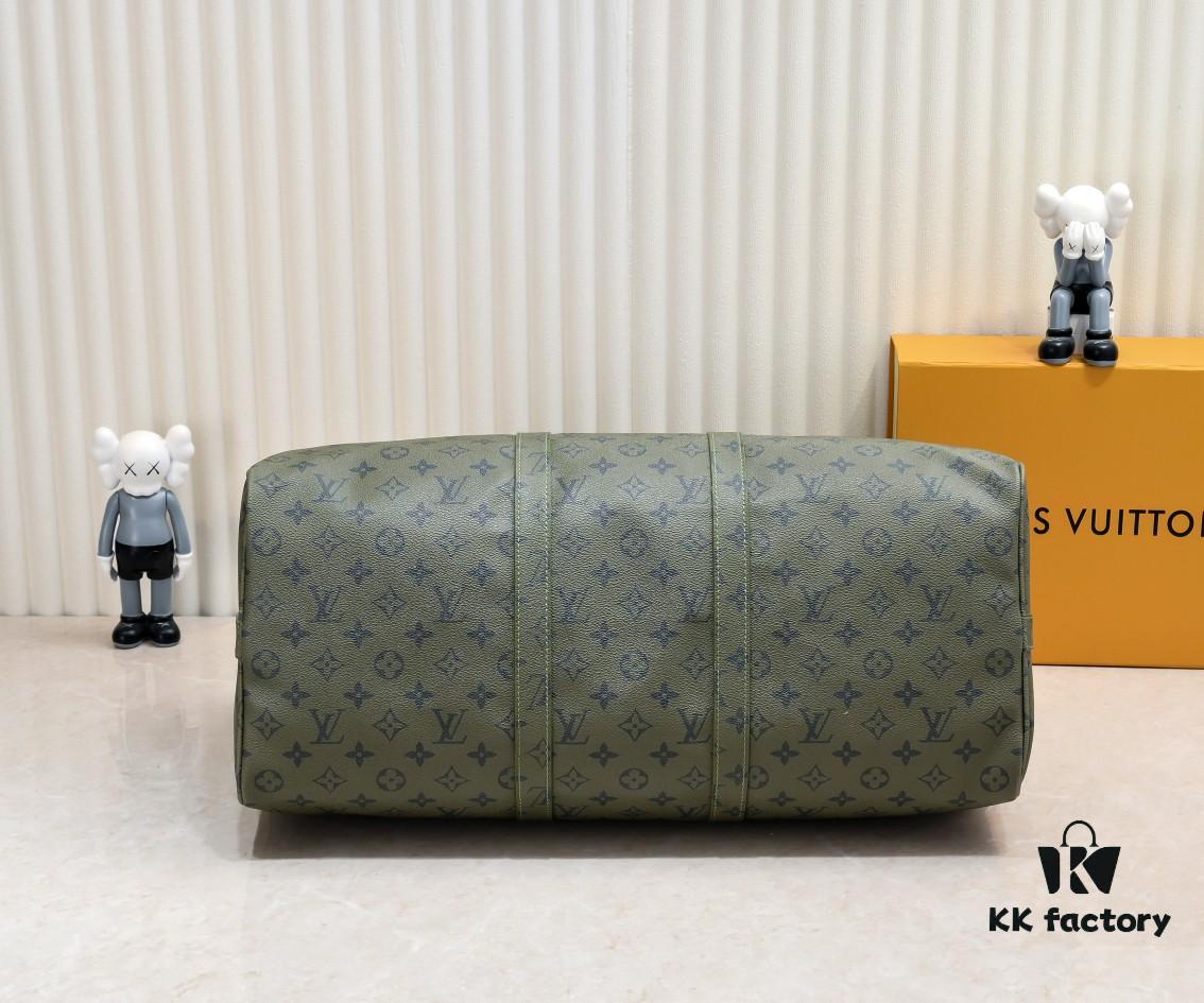 69303d49f09edb6de4c4d4d3 Exclusive Real Photo - Upgraded Version ‼️ Real Photo M23963 Green 41416 Keepall Bandoulière 50 Travel Bag from the Monogram Tones Collection