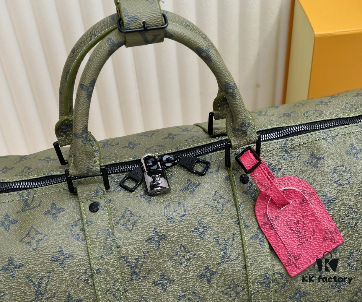 69303d4af09edb6de4c4d4d4 Exclusive Real Photo - Upgraded Version ‼️ Real Photo M23963 Green 41416 Keepall Bandoulière 50 Travel Bag from the Monogram Tones Collection
