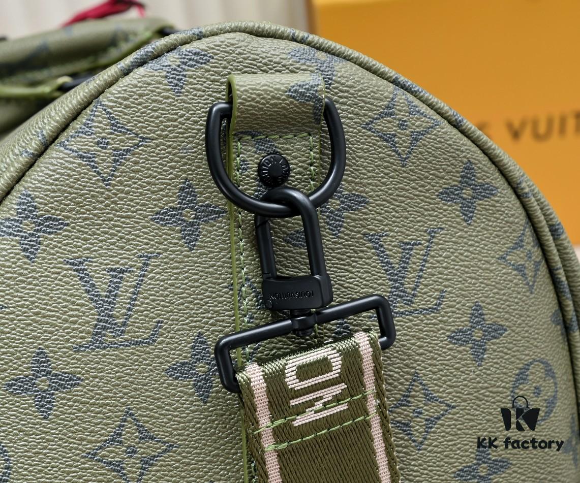 69303d4df09edb6de4c4d4d6 Exclusive Real Photo - Upgraded Version ‼️ Real Photo M23963 Green 41416 Keepall Bandoulière 50 Travel Bag from the Monogram Tones Collection