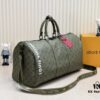 69303d4df09edb6de4c4d4d7 Exclusive Real Photo - Upgraded Version ‼️ Real Photo M23963 Green 41416 Keepall Bandoulière 50 Travel Bag from the Monogram Tones Collection