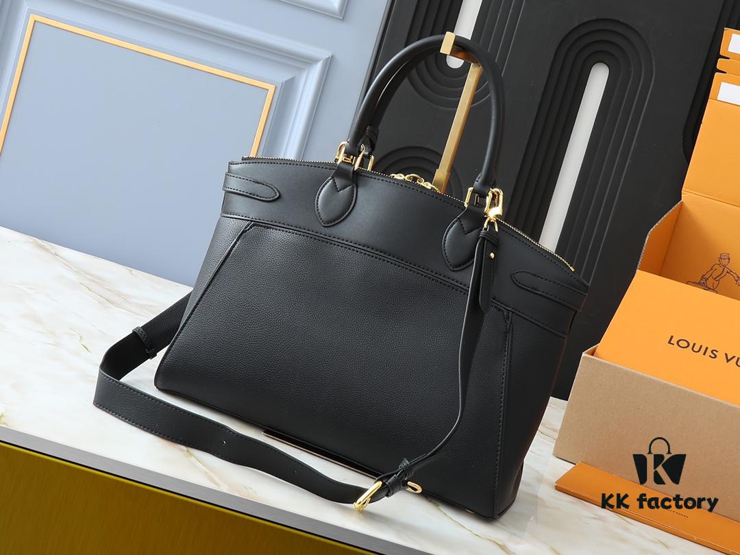 69303d5ef09edb6de4c4d4e6 Upgraded Original Lock It MM Bag in M11214 Green, M22914 Black, M22925 Brown, M23061 Beige, M22927 Grayish Brown