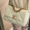 69303eccf09edb6de4c4d6b2 New Arrival with Box CHANEL Chanel Platinum White 19 Bag