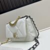 69303edbf09edb6de4c4d6c5 New Arrival with Box CHANEL Chanel Platinum White 19 Bag