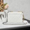 69303f34f09edb6de4c4d70d New Arrival with Box CHANEL Chanel Platinum White 19 Bag