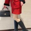 Chanel Coco Handle in Black Shiny Calfskin with Red Handle