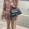 Chanel Coco Handle in Black Shiny Calfskin with Red Handle