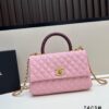 Chanel Coco Handle Box Set - Black Calfskin with Red Handle
