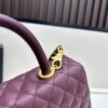 69303f86f09edb6de4c4d757 Chanel Coco Handle with Box, Black Calfskin with Red Handle