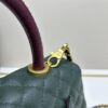 Chanel Coco Handle Black Calfskin with Red Handle