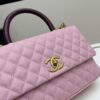 Chanel Coco Handle Box Set - Black Calfskin with Red Handle