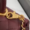 69303fb7f09edb6de4c4d781 New Arrival with Box Chanel Coco Handle Black Calfskin Red Handle