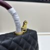 69303fb7f09edb6de4c4d782 Chanel Coco Handle with Box, Black Calfskin with Red Handle