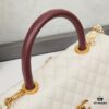 New Arrival with Box Chanel Coco Handle Black Calfskin Red Handle