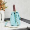 69303fcbf09edb6de4c4d798 New Arrival with Box Chanel Coco Handle Black Calfskin Red Handle