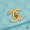 69303fd0f09edb6de4c4d79d New Arrival with Box Chanel Coco Handle Black Calfskin Red Handle