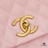 69303fd5f09edb6de4c4d7a2 New Arrival with Box Chanel Coco Handle Black Calfskin Red Handle