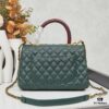 69303feaf09edb6de4c4d7b9 New Arrival with Box Chanel Coco Handle Black Calfskin Red Handle