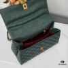 69303fedf09edb6de4c4d7bb New Arrival with Box Chanel Coco Handle Black Calfskin Red Handle