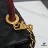 69303ff9f09edb6de4c4d7c6 New Arrival with Box Chanel Coco Handle Black Calfskin Red Handle