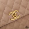 69304024f09edb6de4c4d7ed New Arrival with Box, Mini Chanel Coco Handle in Black Calfskin with Gold Hardware and Red Handle
