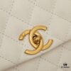 69304036f09edb6de4c4d800 New Arrival with Box, Mini Chanel Coco Handle in Black Calfskin with Gold Hardware and Red Handle