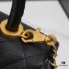 69304066f09edb6de4c4d822 New Arrival with Box, Mini Chanel Coco Handle in Black Calfskin with Gold Hardware and Red Handle