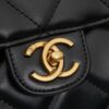 693040ccf09edb6de4c4d87b New Arrival Chanel 24A Bowling Bag in Black Crinkled Calfskin - Mini Size