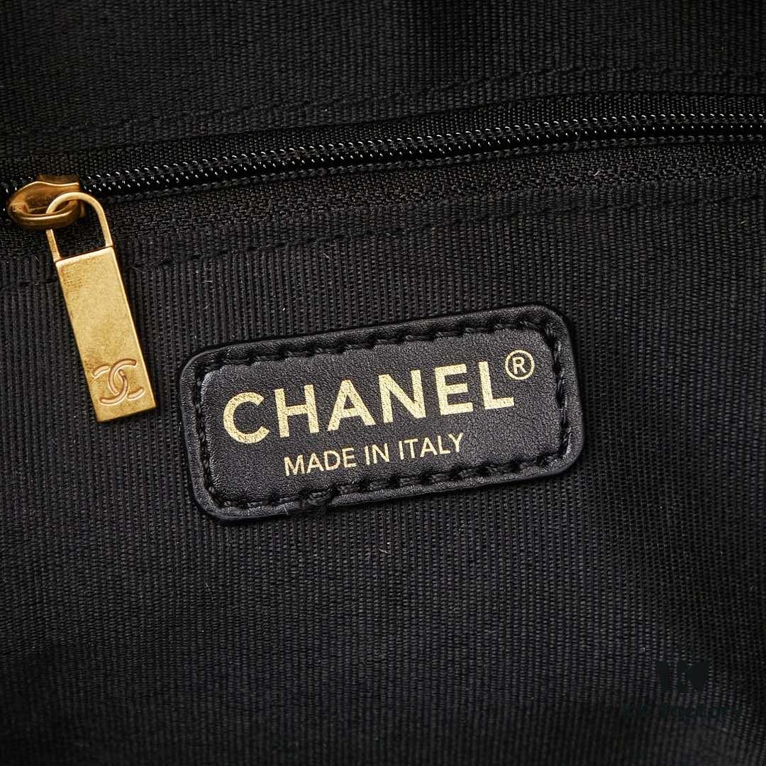 693040d4f09edb6de4c4d882 New Arrival Chanel 24A Bowling Bag in Black Crinkled Calfskin - Mini Size