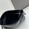 693040d9f09edb6de4c4d884 New Small Size Chanel Black Silver Exterior Stitching Hobo Bag ②size